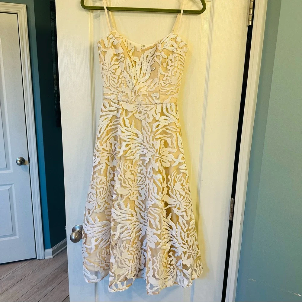 Dress the Population Women's Layla Sweetheart Fit and Flare Midi Dress XS 0 $298 - Picture 7 of 7